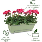 Jardinera con soporte Barcelona Allin1 50 cm Taupe