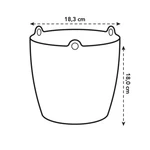 Brussels Hanging Basket 18 cm Anthracite