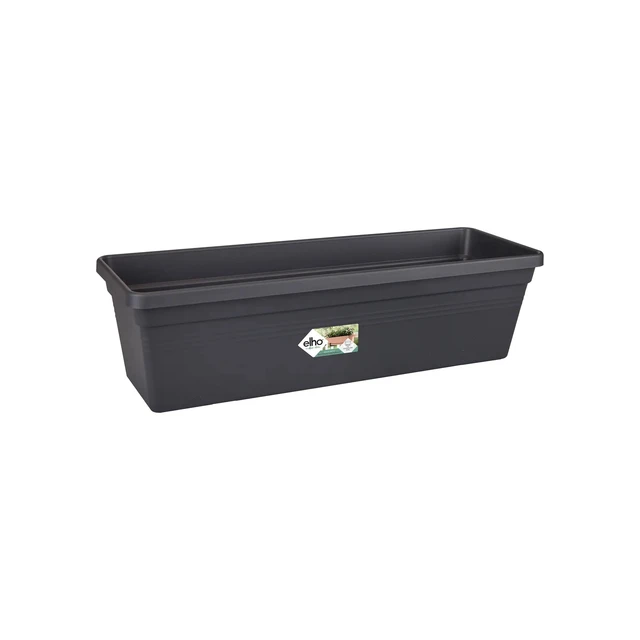 Jardinera Green Basics Trough 40 cm C/Plato Living Black