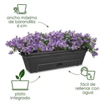 Jardinera C/Soporte Basics Trough Mini Allin1 30 cm Mild Terra