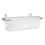 Mediterran Balcony Trough Set 50 cm White