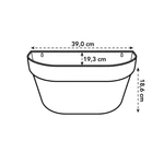 Loft Urban Wall Basket 40 cm White