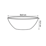 Brussels Oval 36 cm Anthracite