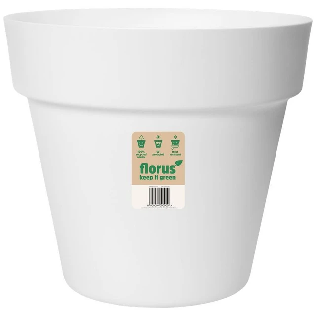 Maceta Paris Flowerpot 25 cm White