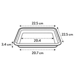 Plato Loft Saucer Square 22 cm White