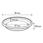 Plato Universal Saucer Round 21 cm Taupe