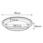Universal Saucer Round 25 cm Taupe