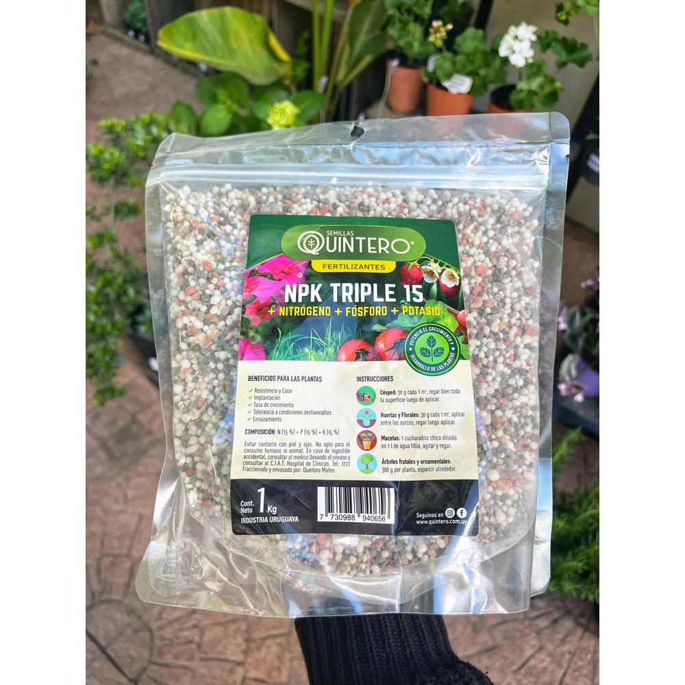 Fertilizante NPK Triple 15 1kg Fertilizante NPK Triple 15 1kg