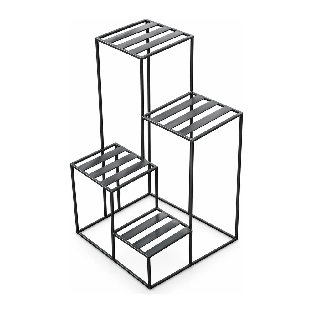 Estante para plantas hierro 4 niveles Estante para plantas hierro 4 niveles