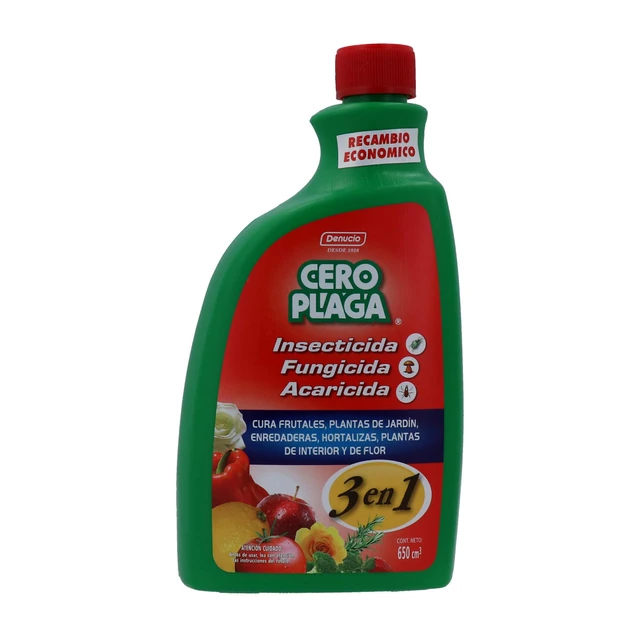 Insecticida, Fungicida, Acaricida 3 en 1 - Recambio 650cc Insecticida, Fungicida, Acaricida 3 en 1 - Recambio 650cc