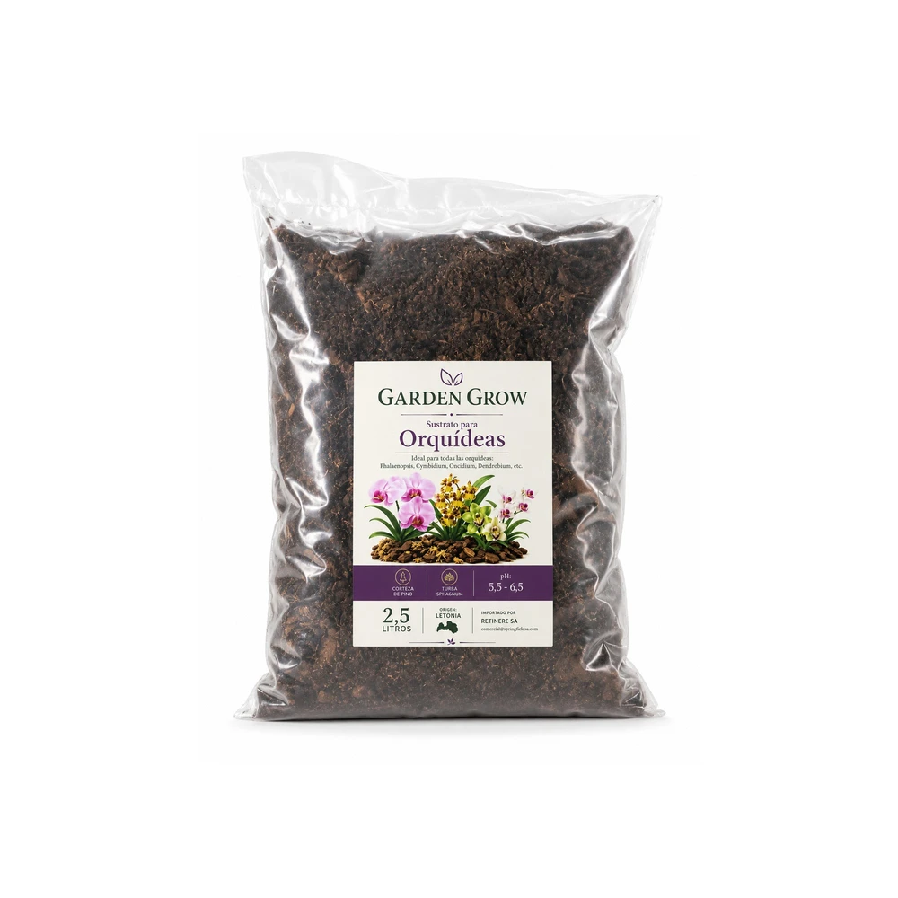 Sustrato para orquídeas Garden Grow 2,5 lts Sustrato para orquídeas Garden Grow 2,5 lts