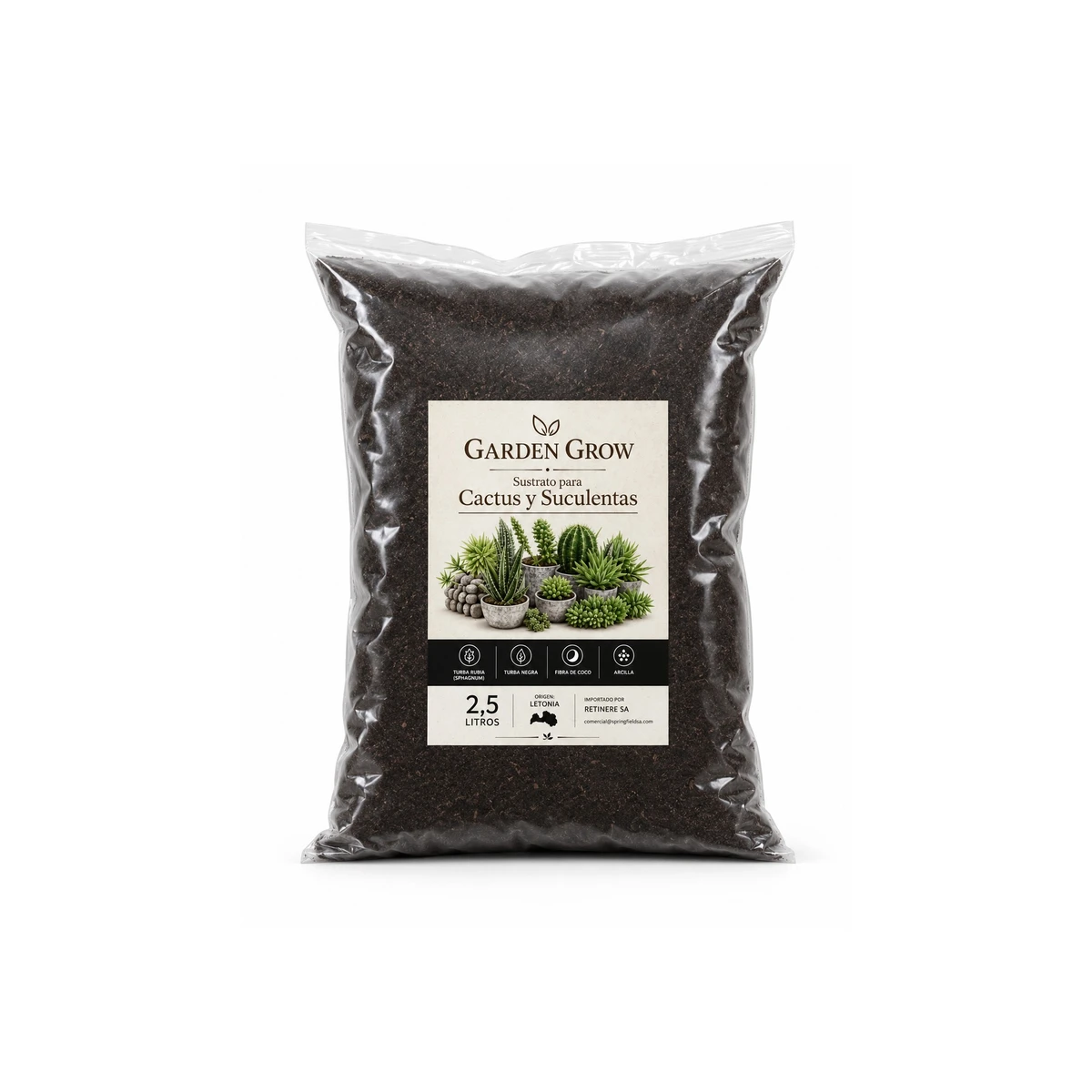 Sustrato para Cactus y Suculentas Garden Grow 2,5 lts - 2,5 lts 