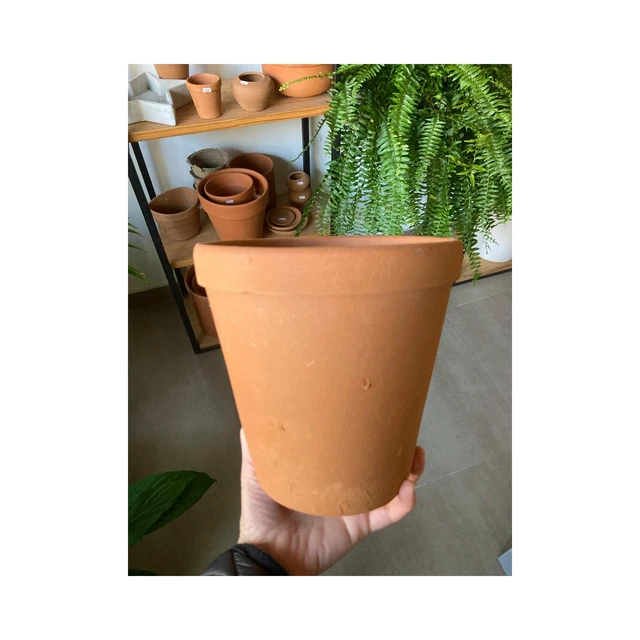 Maceta barro artesanal 17cm diametro Maceta barro artesanal 17cm diametro