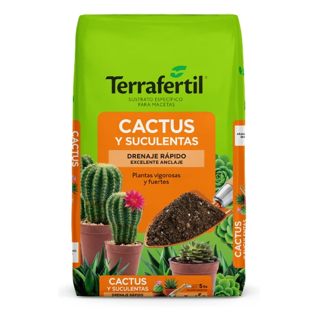 Sustrato Cactus y Suculentas Terrafertil 5 litros Sustrato Cactus y Suculentas Terrafertil 5 litros