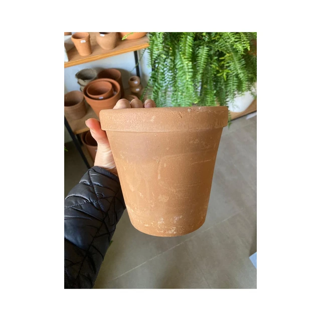 Maceta barro artesanal 15cm diametro Maceta barro artesanal 15cm diametro