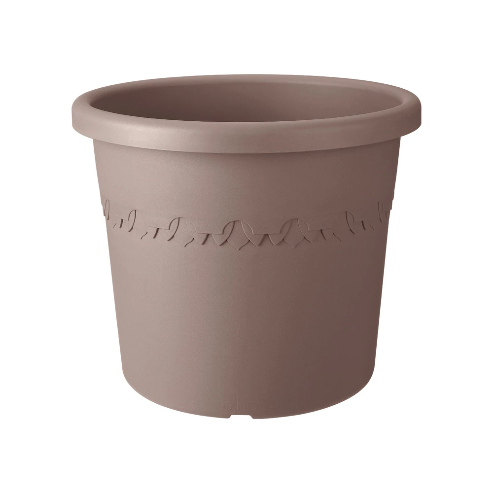 Maceta con ruedas Algarve Cilindro Wheels 58 cm Taupe