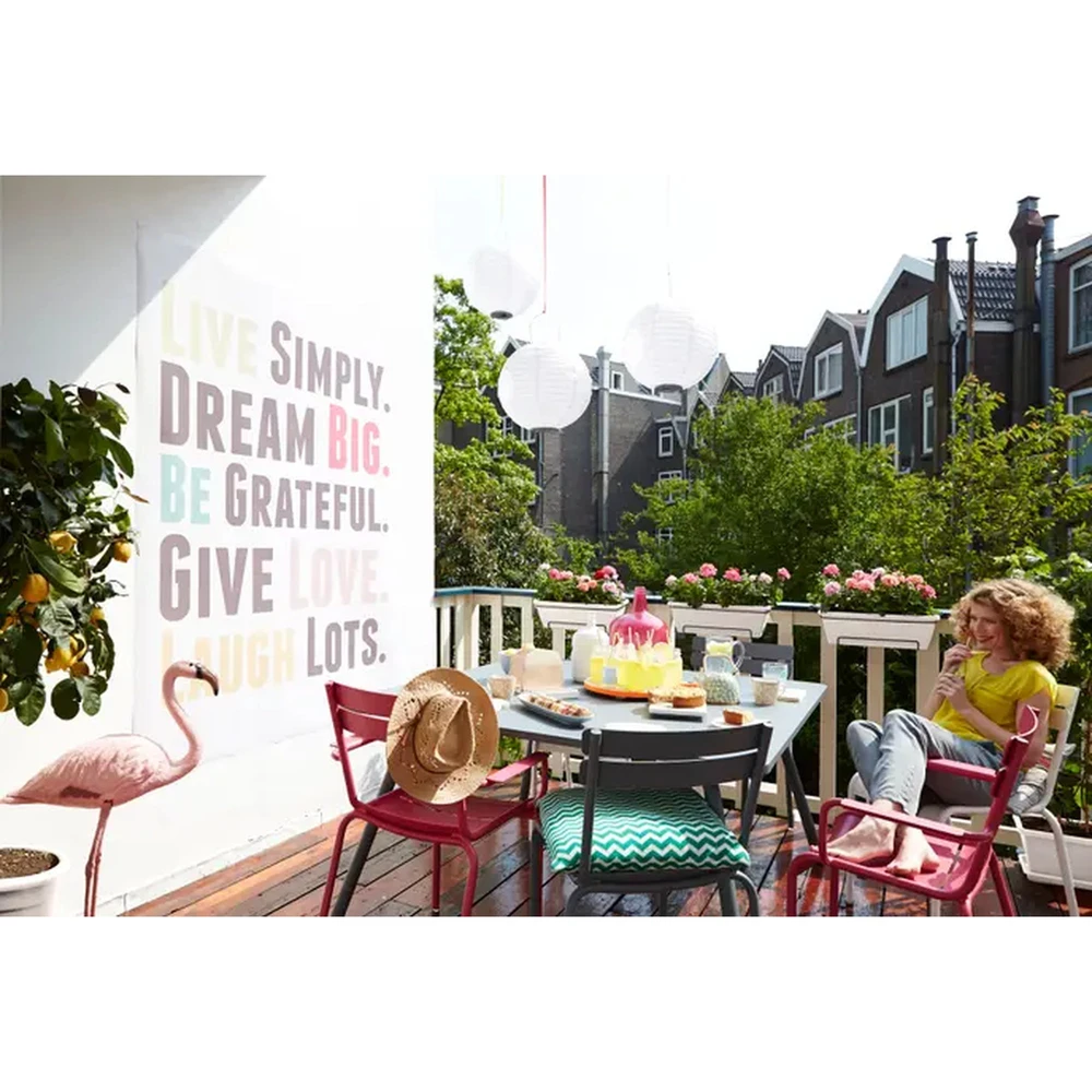 Jardinera con soporte Barcelona Allin1 50 cm White