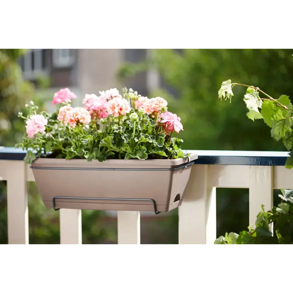 Jardinera con soporte Barcelona Allin1 50 cm Taupe