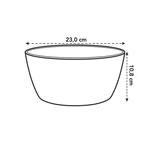 Brussels Bowl 23 cm Anthracite