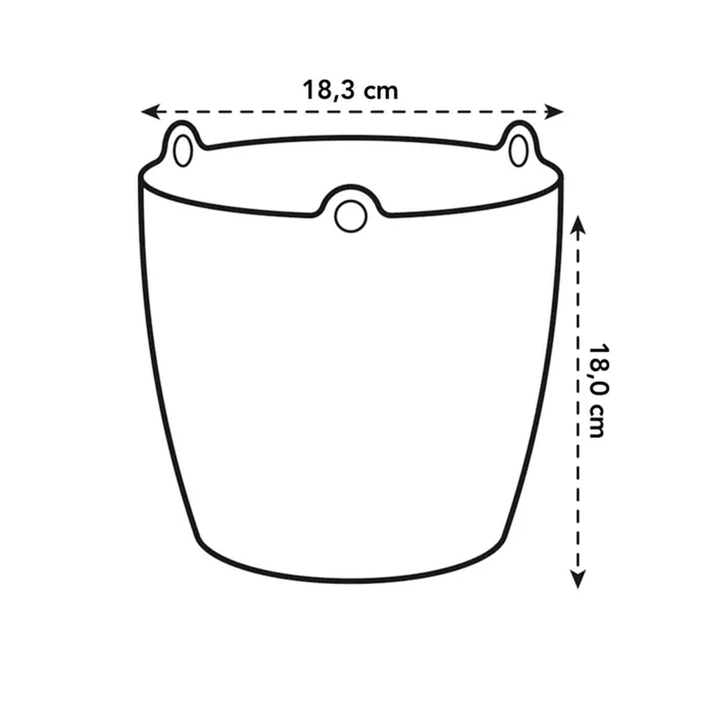 Brussels Hanging Basket 18 cm Anthracite