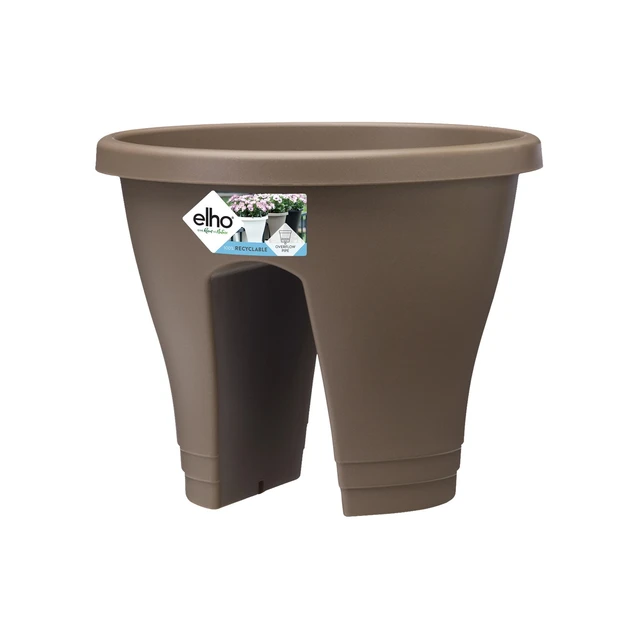 Maceta para balcón Corsica Flower Bridge 30 cm Taupe