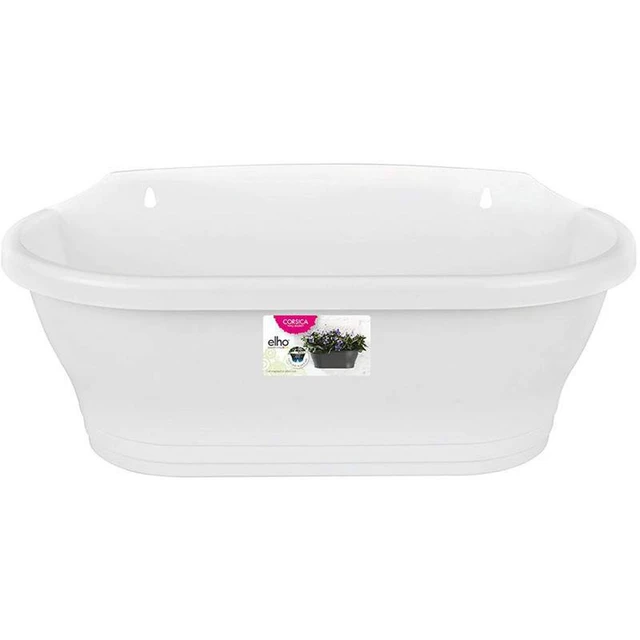 Corsica Wall Basket 39 cm White