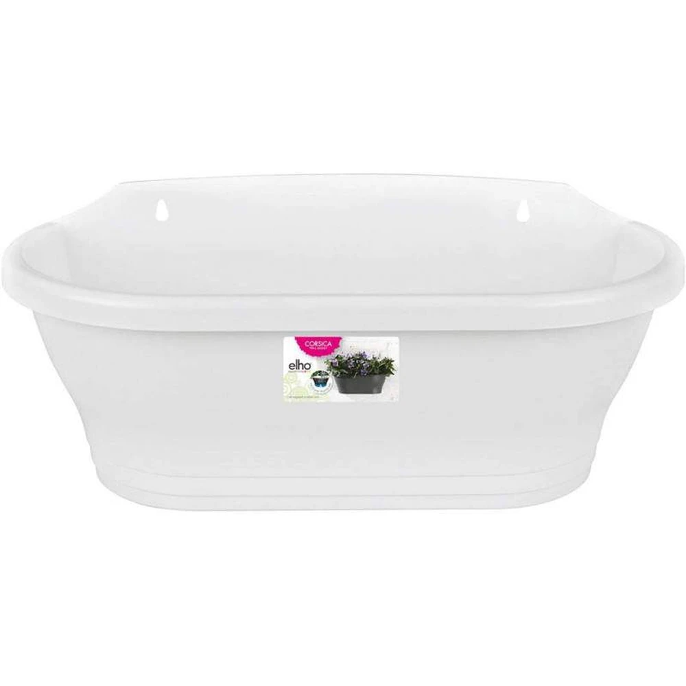 Corsica Wall Basket 39 cm White