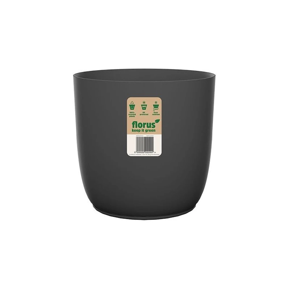 Maceta Flow Flowerpot 18 cm Anthracite