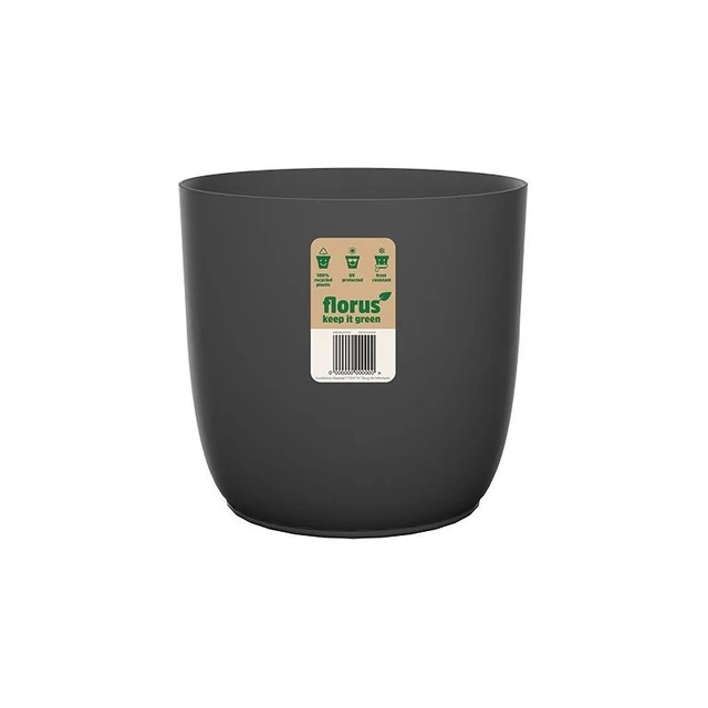 Maceta Flow Flowerpot 18 cm Anthracite