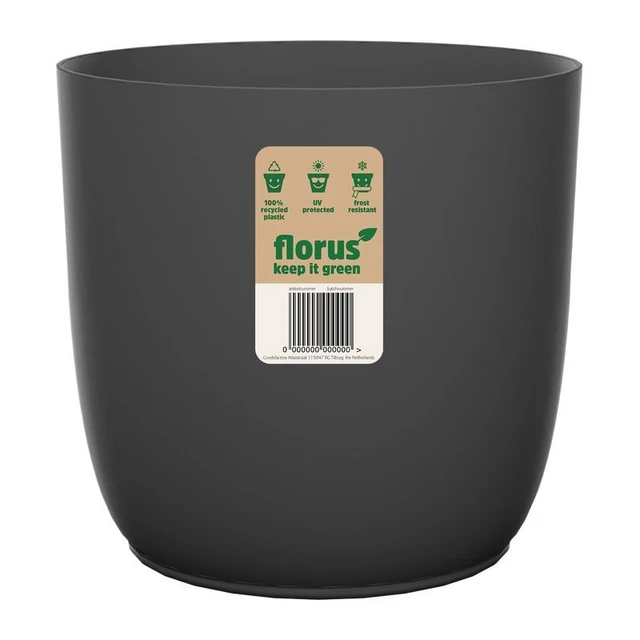 Maceta Flow Flowerpot 25 cm Anthracite