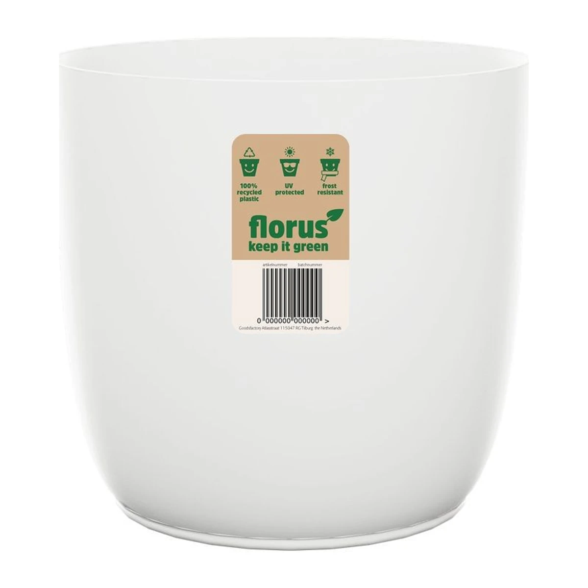 Maceta Flow Flowerpot 25 cm - White 