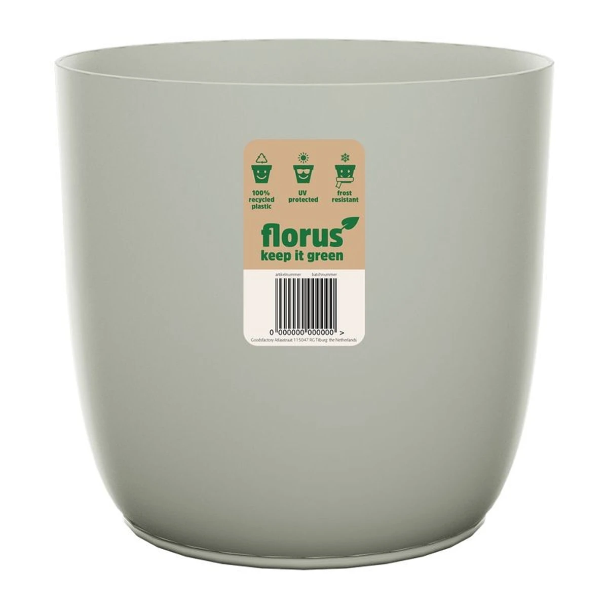 Maceta Flow Flowerpot 25 cm - Grey 