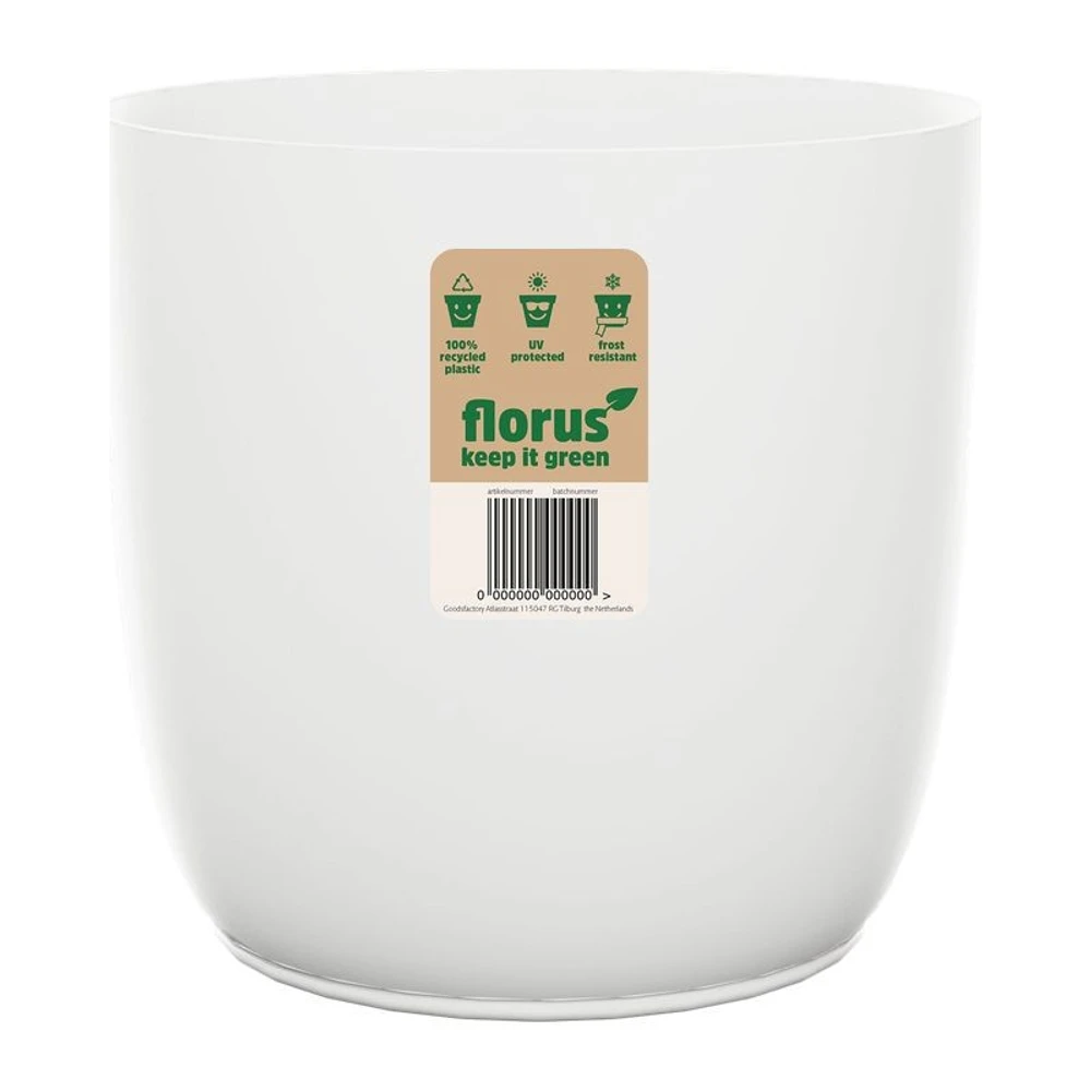 Maceta Flow Flowerpot 30 cm White