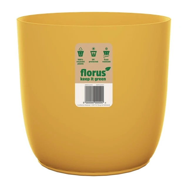 Maceta Flow Flowerpot 30 cm Mustard