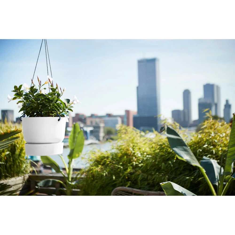 Greenville Hanging Basket 24 cm White