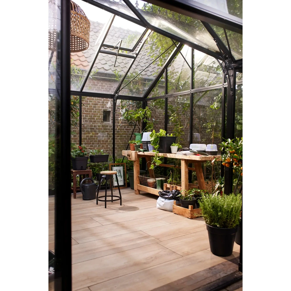 Green Basics Growpot Square Allin1 25 cm Living Black