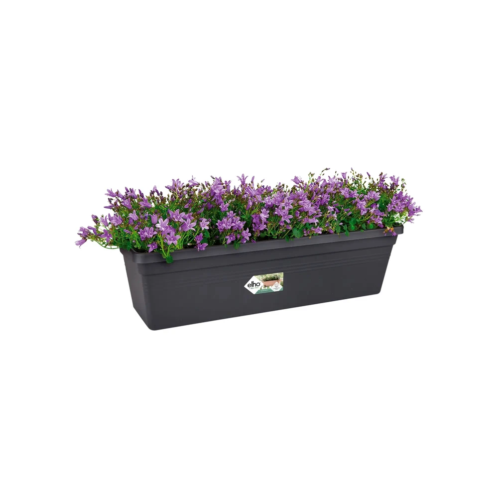 Jardinera Green Basics Trough 40 cm C/Plato Living Black