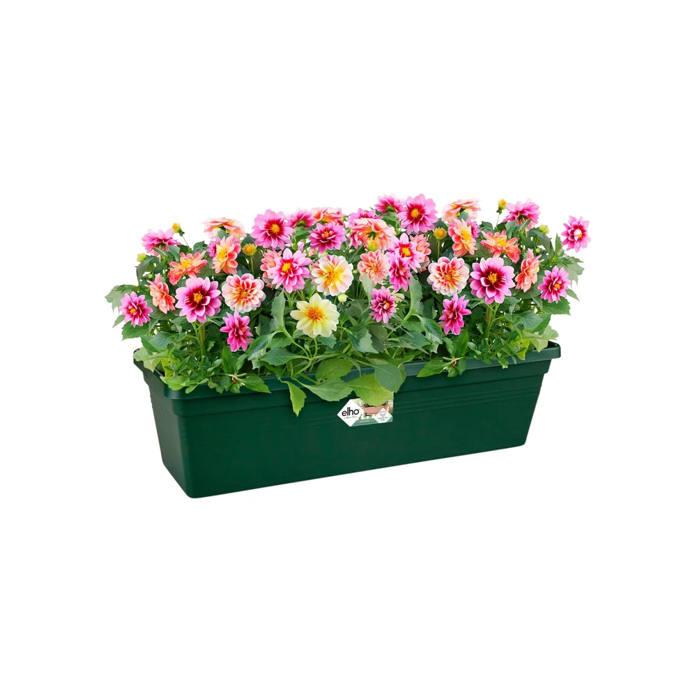 Jardinera Green Basics Trough 40 cm C/Plato Leaf Green