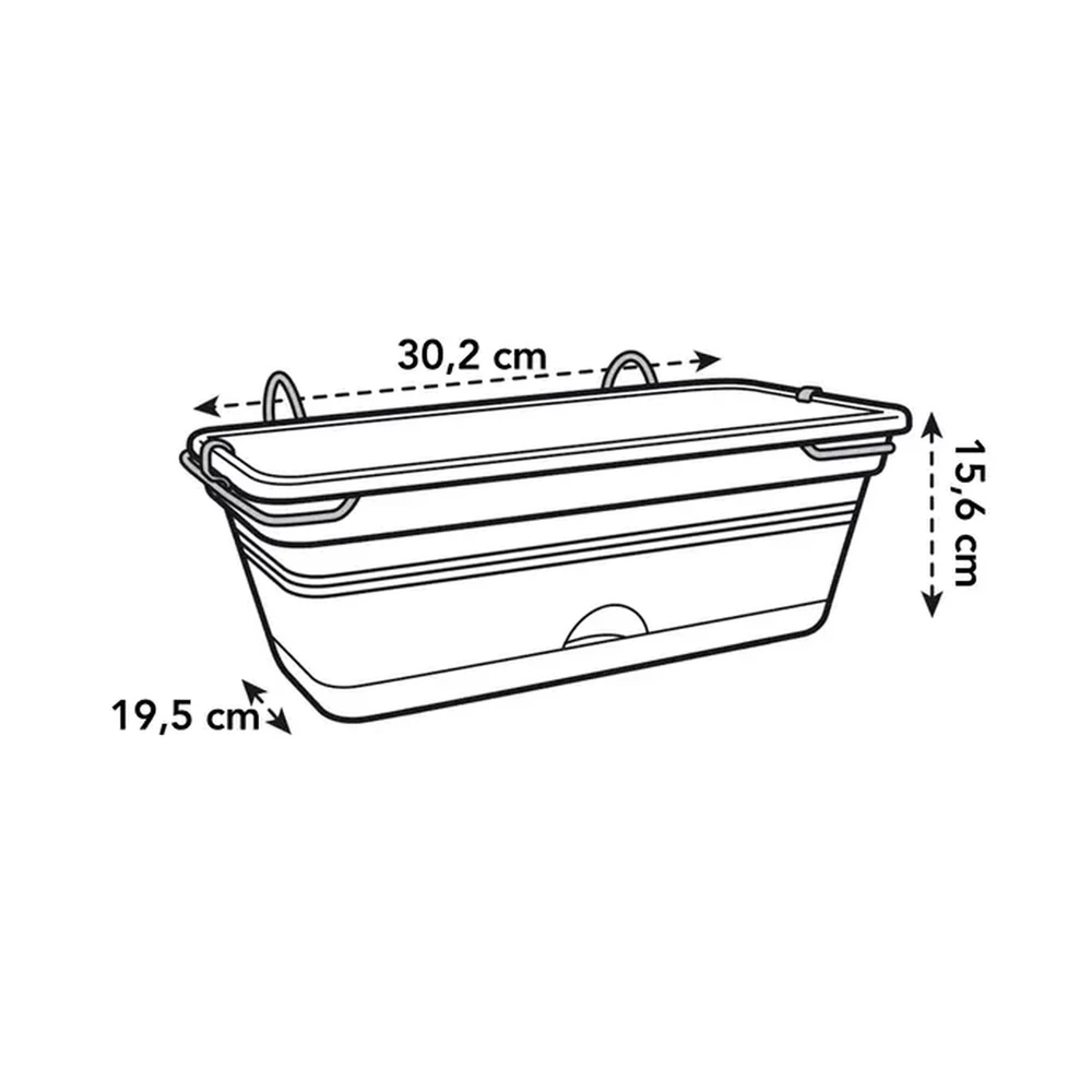 Jardinera C/Soporte Basics Trough Mini Allin1 30 cm Mild Terra