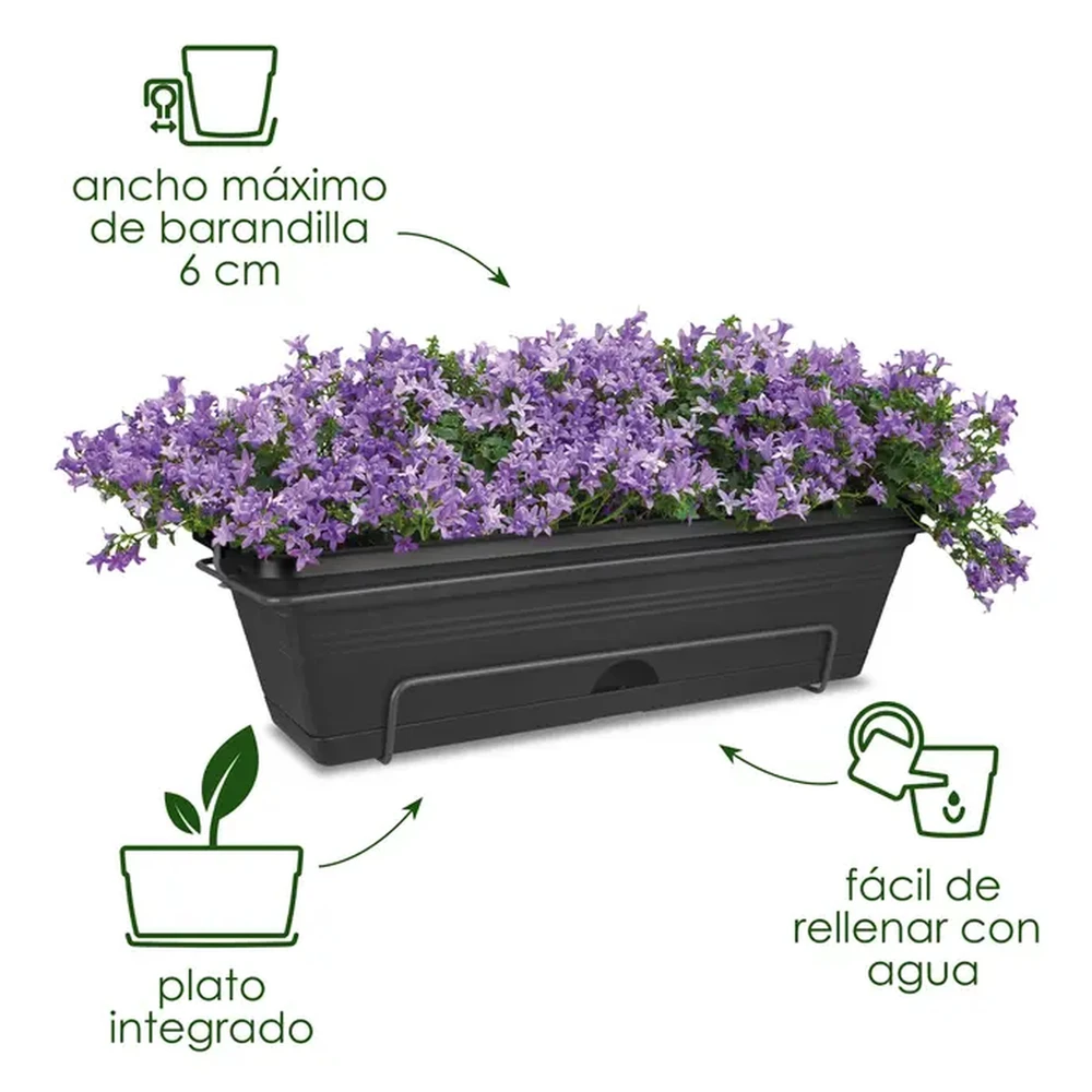 Jardinera C/Soporte Basics Trough Mini Allin1 30 cm Mild Terra
