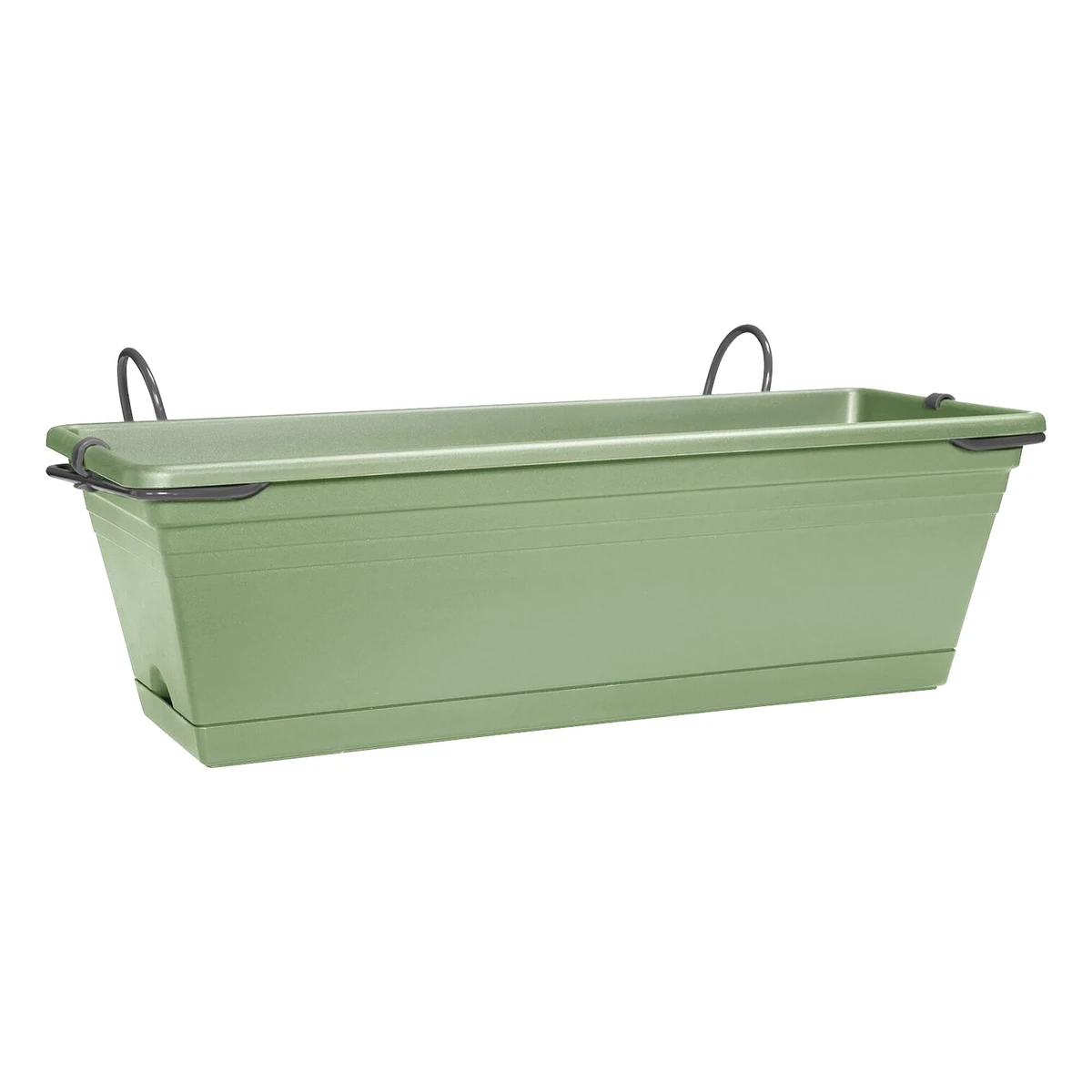 Mediterran Balcony Trough Set 50 cm - Mint Green 