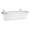 Mediterran Balcony Trough Set 50 cm White