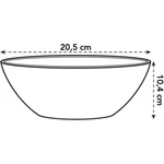 Brussels Oval 20 cm Anthracite