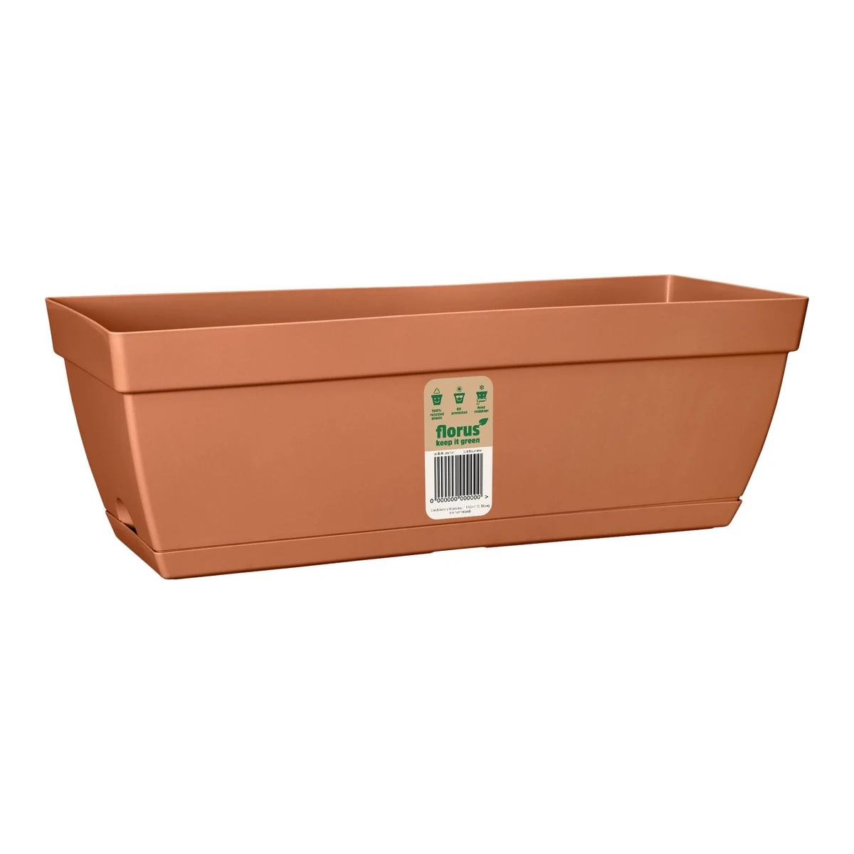 Jardinera Paris Balcony Trough 50cm - Terra 