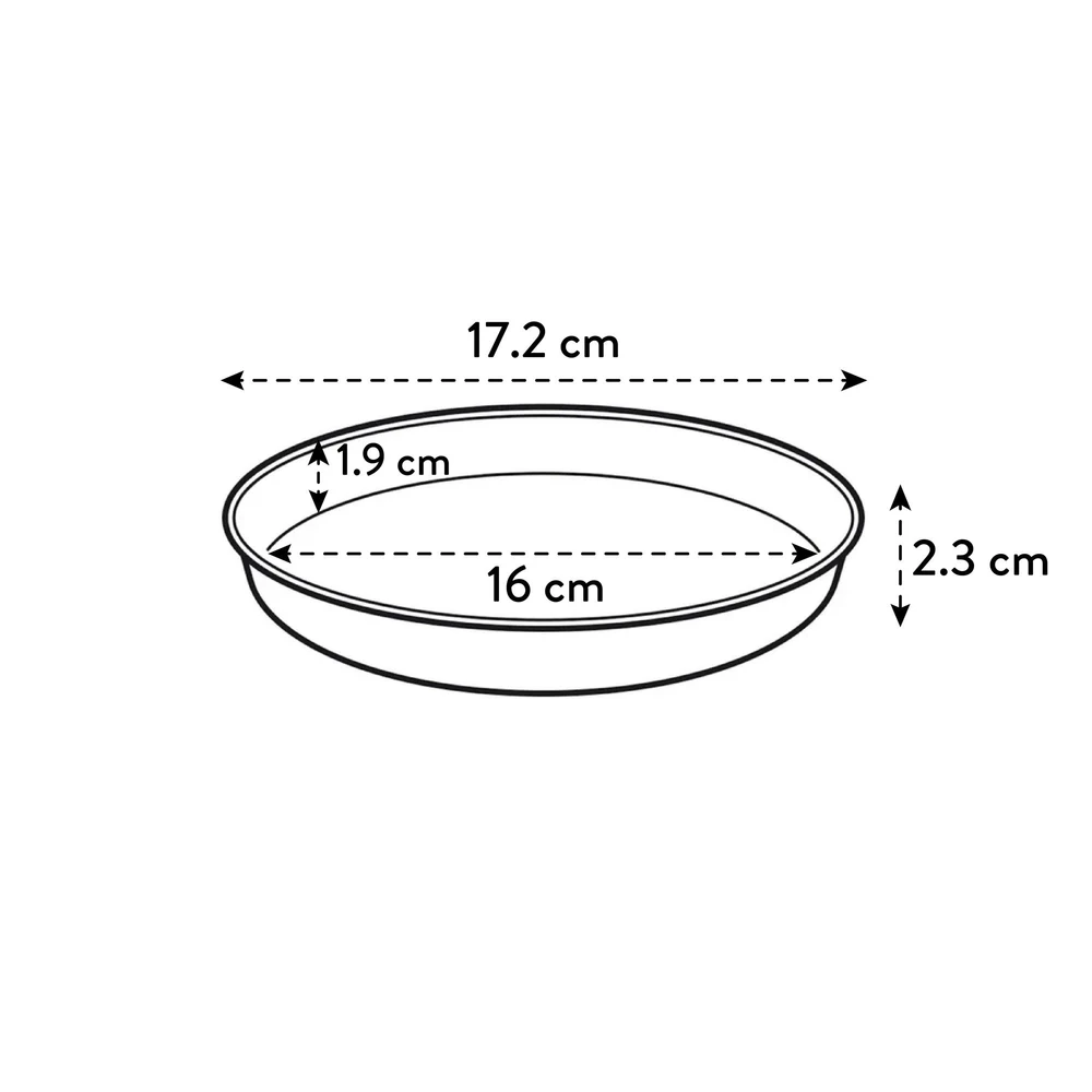 Plato Loft Saucer Round 17 cm Anthracite