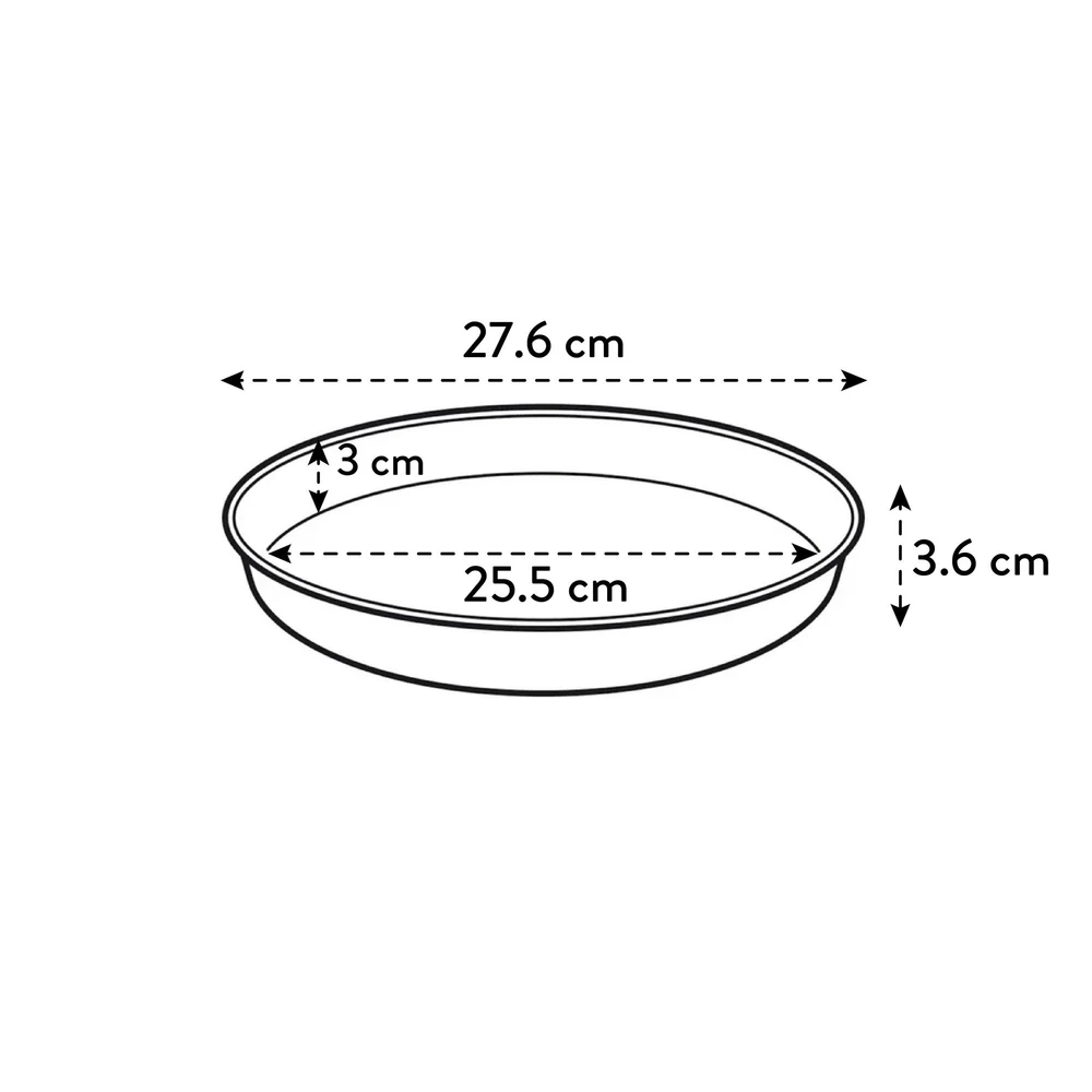 Plato Loft Urban Saucer Round 28 cm White