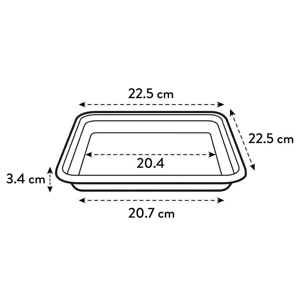 Plato Loft Saucer Square 22 cm White