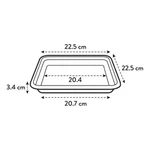 Plato Loft Saucer Square 22 cm Warm Grey
