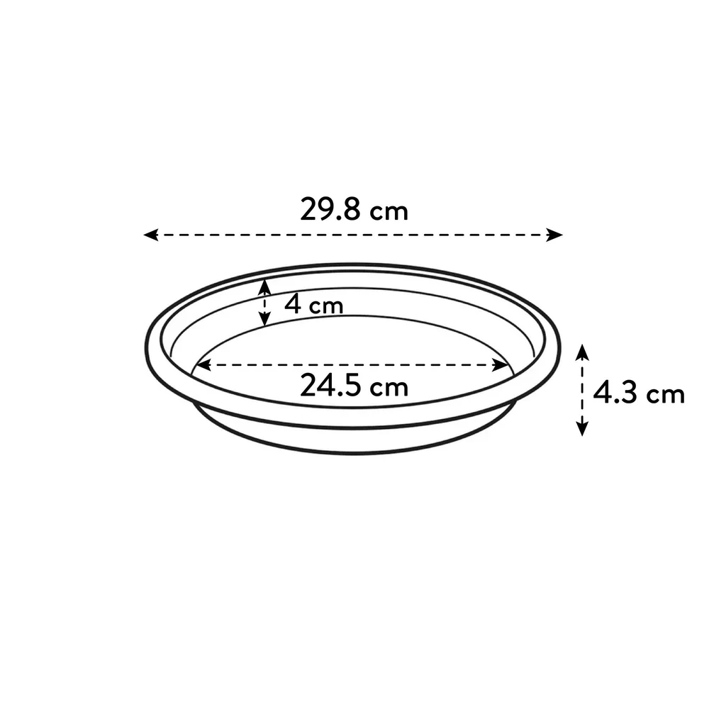 Universal Saucer Round 30 cm Thyme Green