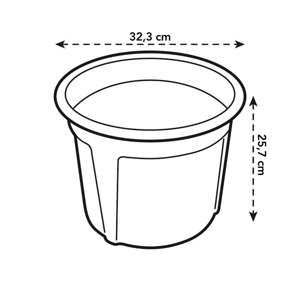 Green Basics Potato Pot 33 cm Black